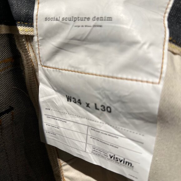 Visvim Social Sculpture Denim 01 RAW (Unwashed) — W34 x L30 - Picture 7 of 8